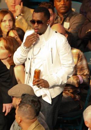 Sean "P. Diddy" Combs at the Manny Pacquiao and Miguel Cotto fight at MGM Grand Garden Arena on Nov. 14, 2009.
