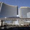 A tram passes in front of Aria during a tour of MGM Mirage's CityCenter project Wednesday, Nov. 18, 2009. Properties in the $8.5 billion project will open next month. 