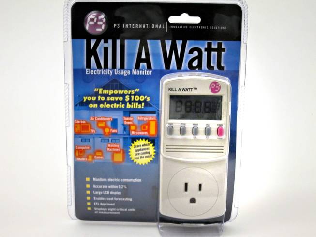 31. Kill a Watt, an electricity usage monitor that you can plug any and all appliances into for its power consumption by the kilowatt-hour, just like your local utility company. Claims to be accurate within 0.2 percent. (Retail $59.99)
