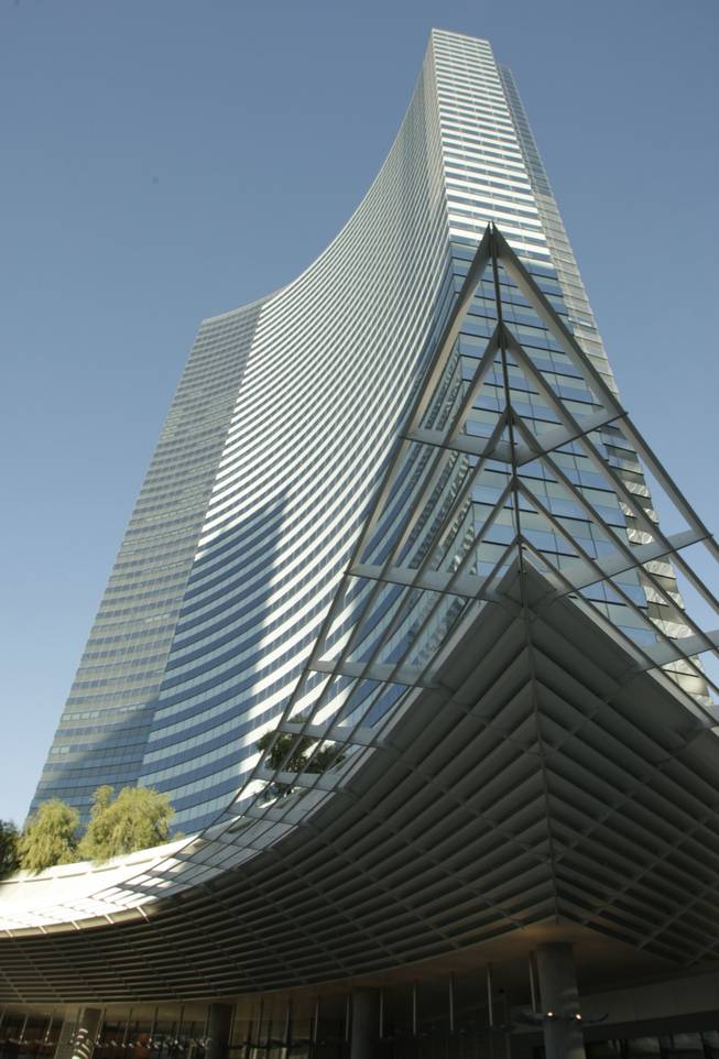 A view of the Vdara during its opening on Tuesday, Dec. 1, 2009. The 57-story, 1,495-suite luxury property is the first to open in MGM Mirage's $8.5 billion CityCenter project. 