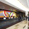 A painting by artist Frank Stella hangs behind the front desk of CityCenter's Vdara, which opened Dec. 1. 