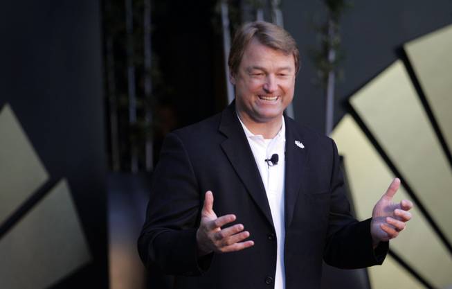 U.S. Rep. Dean Heller speaks at the grand opening of the Mandarin Oriental at CityCenter, Friday, Dec. 4, 2009.