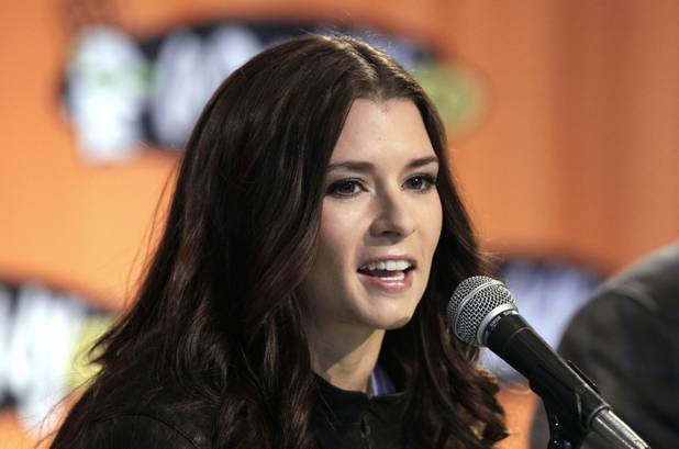 Danica Patrick answers questions after unveiling her GoDaddy.com No. 7 ...