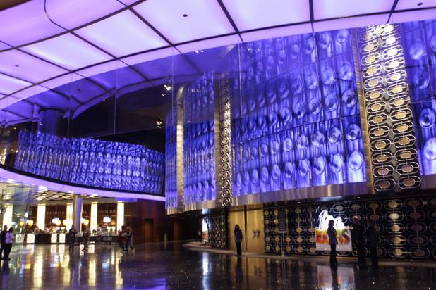 A view outside the Viva ELVIS show theater at Aria ...