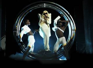 Lady Gaga performs the second concert in a two-night run at The Pearl in the Palms on Dec. 18, 2009.