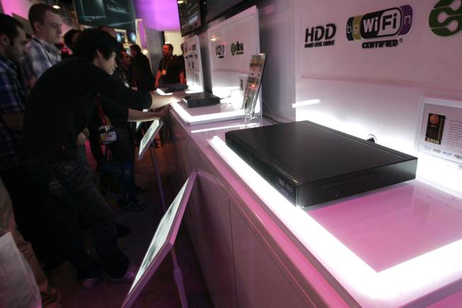 LG's BD590 is seen at CES Friday.