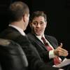 FCC Chairman Julius Genachowski answers questions during a one-on-one session at CES Friday, January 8, 2009.