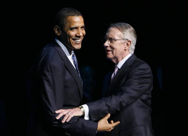 President Barack Obama and Senate Majority Leader Harry Reid