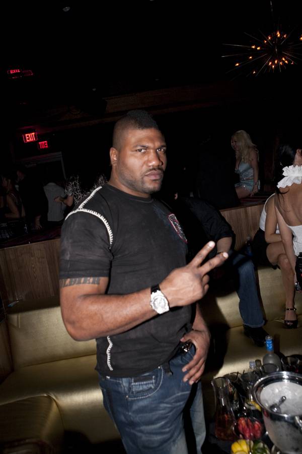 UFC fighter Quinton "Rampage" Jackson at Vanity in the Hard Rock Hotel on Jan. 17, 2010.