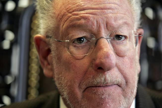 Mayor Oscar Goodman announced he will not be running for governor of Nevada during a press conference inside his office in downtown Las Vegas Monday, Jan. 25, 2010.
