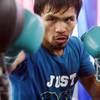 Manny Pacquiao hits the bag during a workout at Wildcard Boxing Gym in Hollywood, Calif. on Feb. 1, 2010.