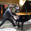 "Rockjazz" prodigy Eric Lewis plays the piano at the new Fendi store inside Crystals at CityCenter.