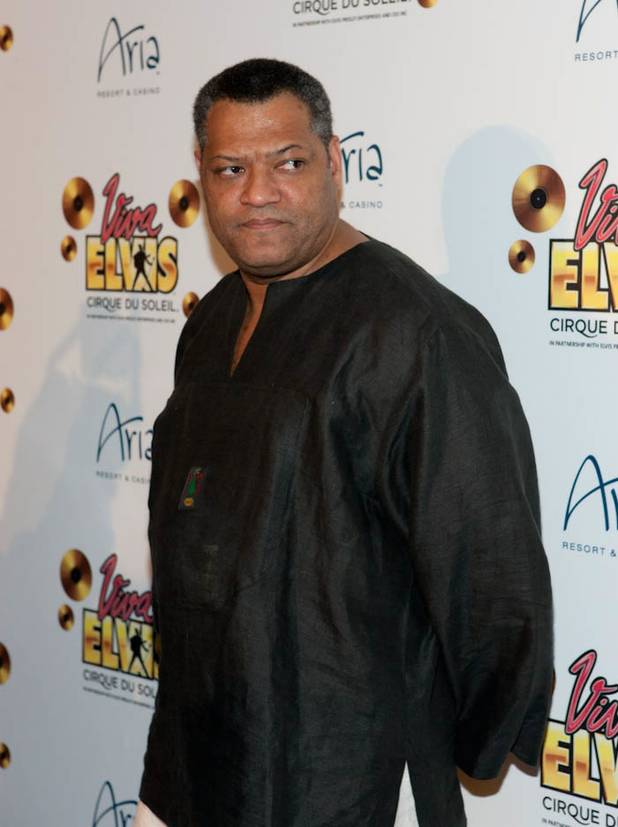 Laurence Fishburne on the blue carpet for the <em>Viva Elvis</em> ...