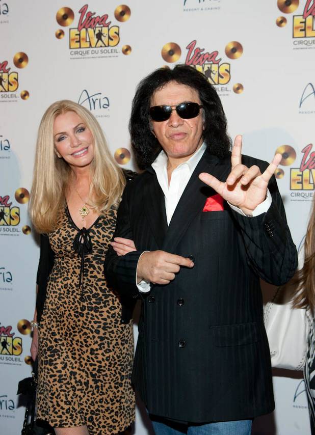 Shannon Tweed and Gene Simmons on the blue carpet for ...