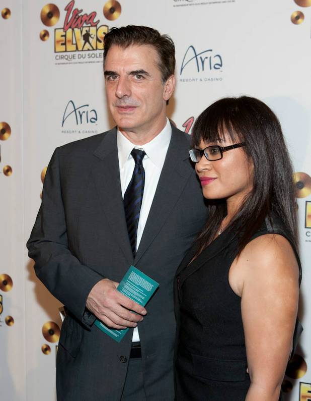 Chris Noth and Tara Wilson on the blue carpet for ...