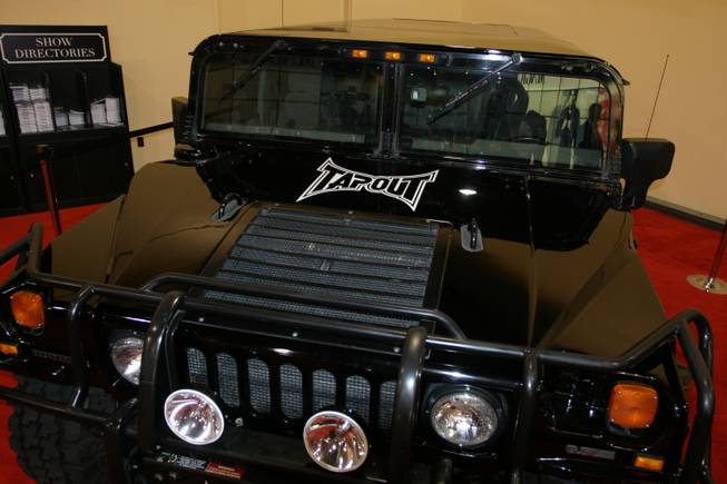 The TapouT Hummer rolled into the MAGIC tradeshow.