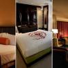 Rooms shown above, from left to right, are from the Golden Nugget, Monte Carlo and Palms. 