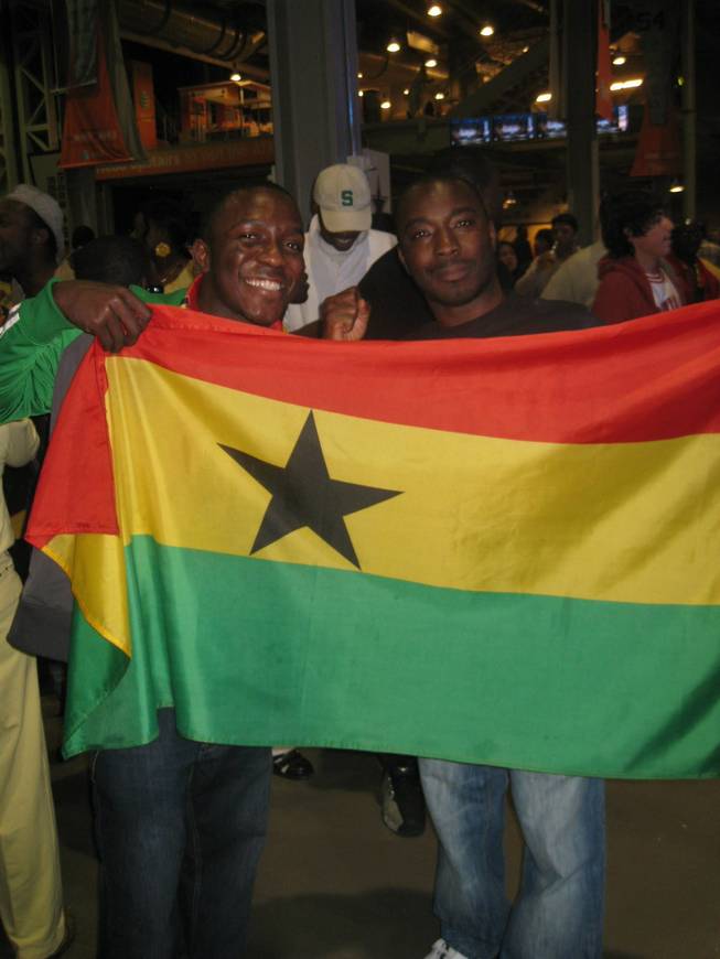Ghanans! They are a happy bunch ... for now.