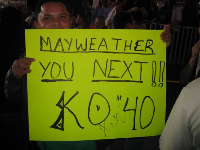 Sentiment from a fan. A Pacquiao fan, in this instance.