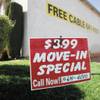Move-in specials and deals on amenities, such as these at the Mountain Vista apartment complex, are among enticements being advertised to attract Las Vegas Valley renters. High unemployment and stagnant growth have reduced the demand for apartments. 