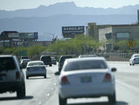 Road work on I-215 will affect traffic from Sunday through June 6, according to a news release from Clark County.

