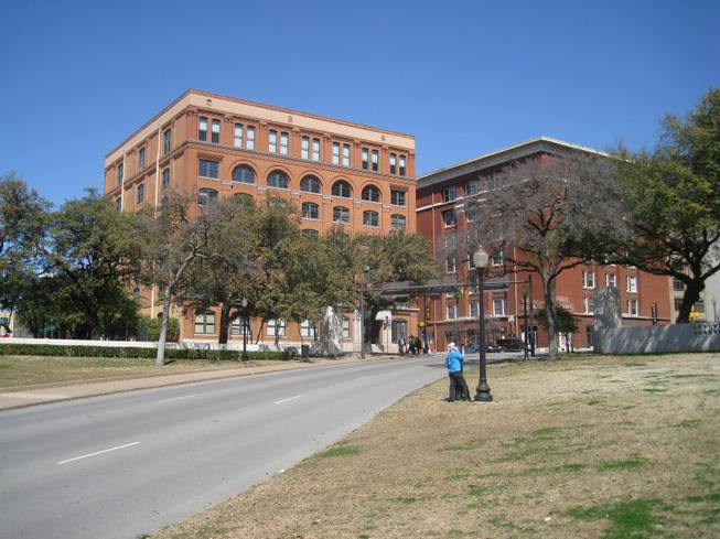 The Sixth Floor Museum, as seen from Dealey Plaza, site of President Kennedy's assassination.
