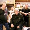 "Pawn Stars" stars Rick Harrison, his father Richardson Harrison, his son Corey Harrison and Corey's best friend Austin "Chumlee" Russell (wearing the backwards cap).

