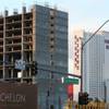 Boyd Gaming's unfinished Echelon sits vacant on the Strip.
