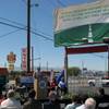 Las Vegas Mayor Oscar Goodman speaks Thursday at the groundbreaking of the new ACE Green Line on Boulder Highway.