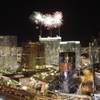 Fireworks explode over the Aria hotel-casino during the official opening Wednesday, Dec. 16, 2009. 