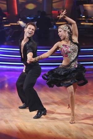 Jake Pavelka and Chelsie Hightower on Week 6 of ABC's <em>Dancing With the Stars</em> on April 26, 2010.