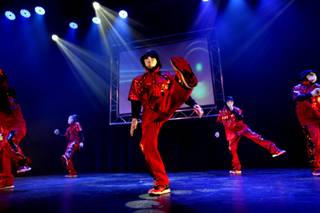 The Jabbawockeez perform during the opening of their new show Friday at the Hollywood Theater at MGM.