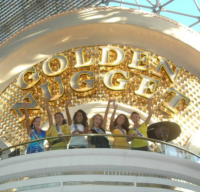 2010 Miss USA Pageant contestants at the Golden Nugget on ...
