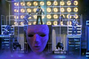Jabbawockeez perform during the opening night of their show <em>MUS.I.C</em> at MGM Grand on May 7, 2010.