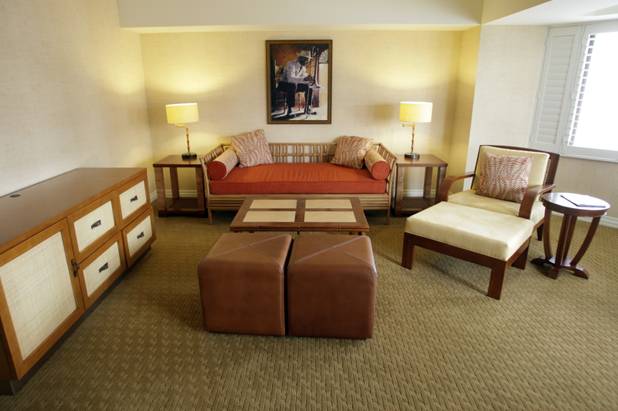 A view of a renovated suite in the Paradise Tower at the Tropicana. The property is going through its first major renovation in nearly 25 years.