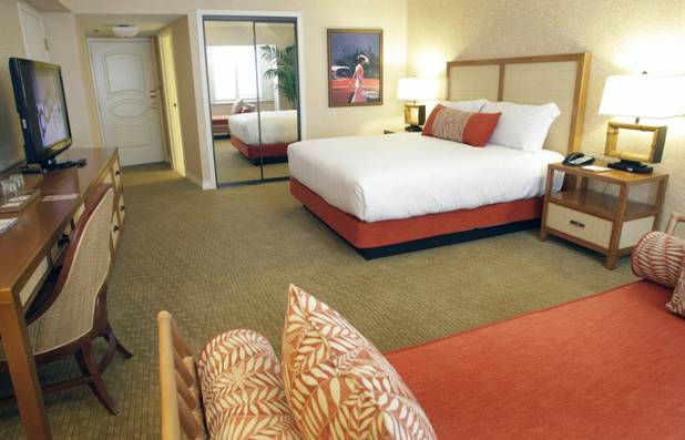 A view of a standard room in the Paradise Tower at the Tropicana Las Vegas Monday, May 17, 2010. The property is going through its first major renovation in nearly 25 years.  STEVE MARCUS / LAS VEGAS SUN .