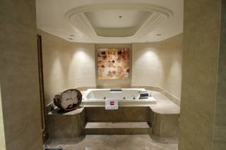 A view of the bathtub in the 3,000-square-foot Chairman's Suite at the Tropicana. The property is going through its first major renovation in nearly 25 years.