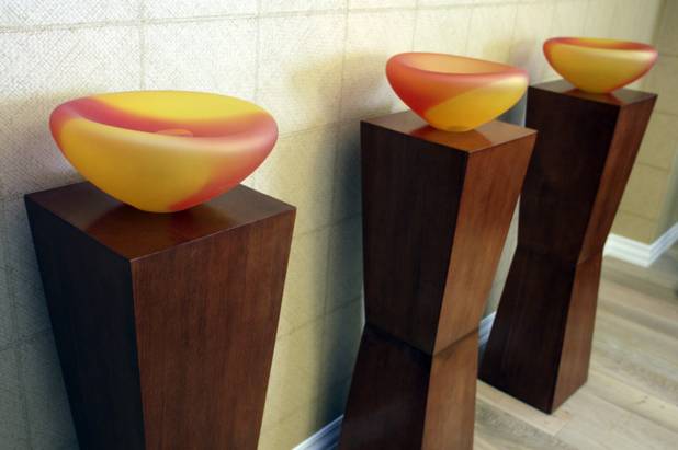 A decorative feature is shown in a renovated penthouse suite at the Tropicana. The property is going through its first major renovation in nearly 25 years.