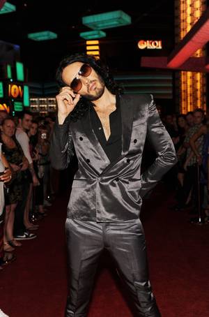 Russell Brand on the <em>Get Him to the Greek</em> red carpet at Planet Hollywood on May 20, 2010.