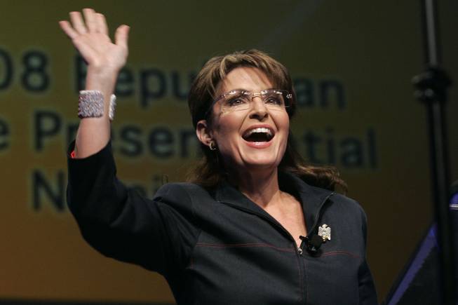 Sarah Palin delivers a keynote address to the International Council of Shopping Centers convention Sunday, May 23, 2010, in Las Vegas.