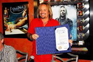 Vince Neil at the grand opening of his Tres Rios in the Las Vegas Hilton on June 12, 2010.