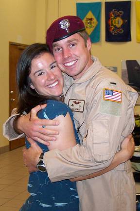 1st Lt. Joel Gentz and his wife Kathryn