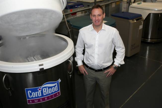 Matthew Schissler, chairman and CEO of Cord Blood America Inc., last fall moved the business to Las Vegas from Santa Monica, Calif.
