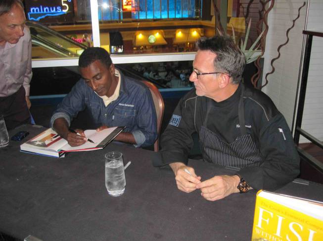 Rick Moonen hosts Marcus Samuelsson at RM Seafood in Mandalay ...