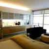 A view of one of the finished studios in Veer Towers at CityCenter.