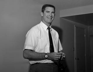 Former Governor Kenny Guinn is seen as a Clark County School District Administrator in a photo circa 1967.