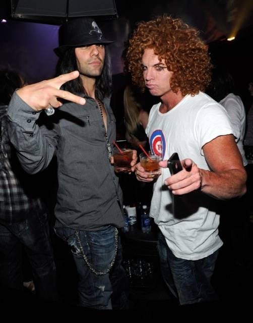 Criss Angel and Carrot Top at Rok Vegas in the ...