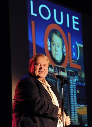 Louie Anderson hosts a sneak peek of the Louie Anderson Theater inside Palace Station on July 28, 2010.