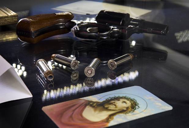 A display of items belonging to Tony "The Ant" Spilotro are displayed at the Las Vegas Mob Experience preview center at the Tropicana Monday, August 2, 2010. STEVE MARCUS / LAS VEGAS SUN