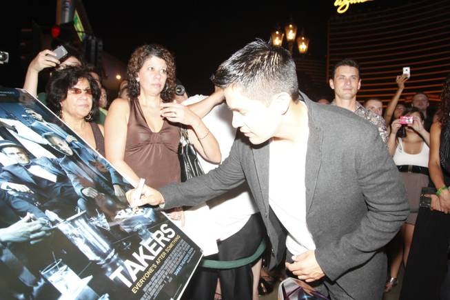 Jay Hernandez at the Las Vegas premiere of <em>Takers</em> at ...
